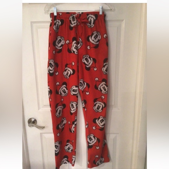 Mickey Mouse Mens Santa Lounge/Sleep Pants Size S - Picture 1 of 5